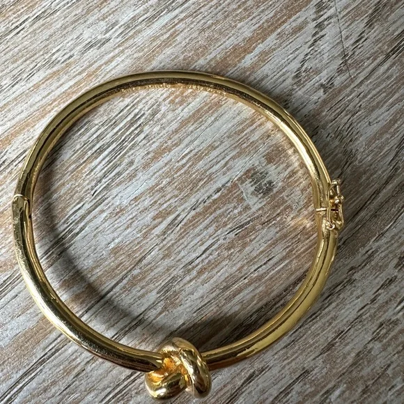 Kate Spade NY Gold Love Knot Bangle Bracelet - Picture 3 of 7